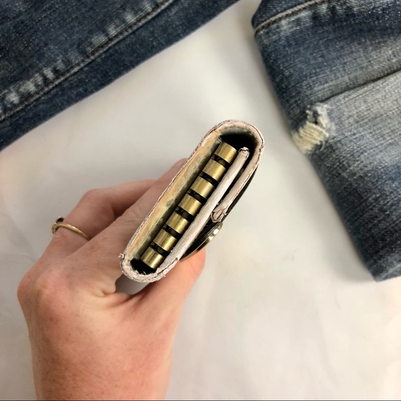 GUCCI Gold Heart Canvas Monogram Key Card Holder - Picture 8 of 13